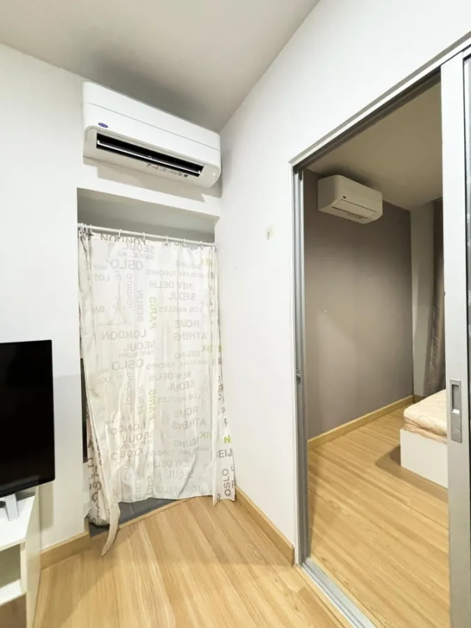 Condo for rent, The Kith Lite Bangkadi, 7th floor, very good view, quiet, fully decorated. I'm in now.