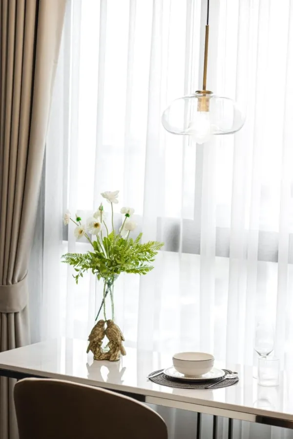 Condo Ideo Q Chula-Samyan, 24th floor, good view, decorated room, very nice to sleep, minimalist, very minimal, good like this, book now.