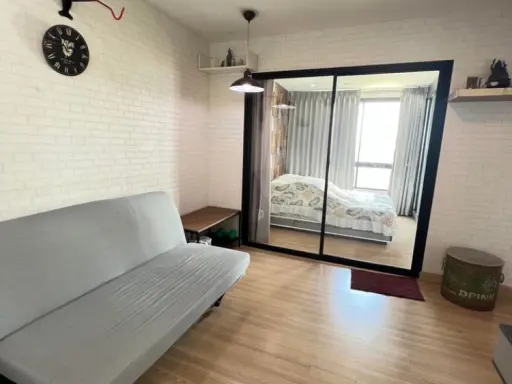 Selling The Niche Mono Bangna, corner room, 8th floor, good location, near Central Bangna, book now, don't miss it!!