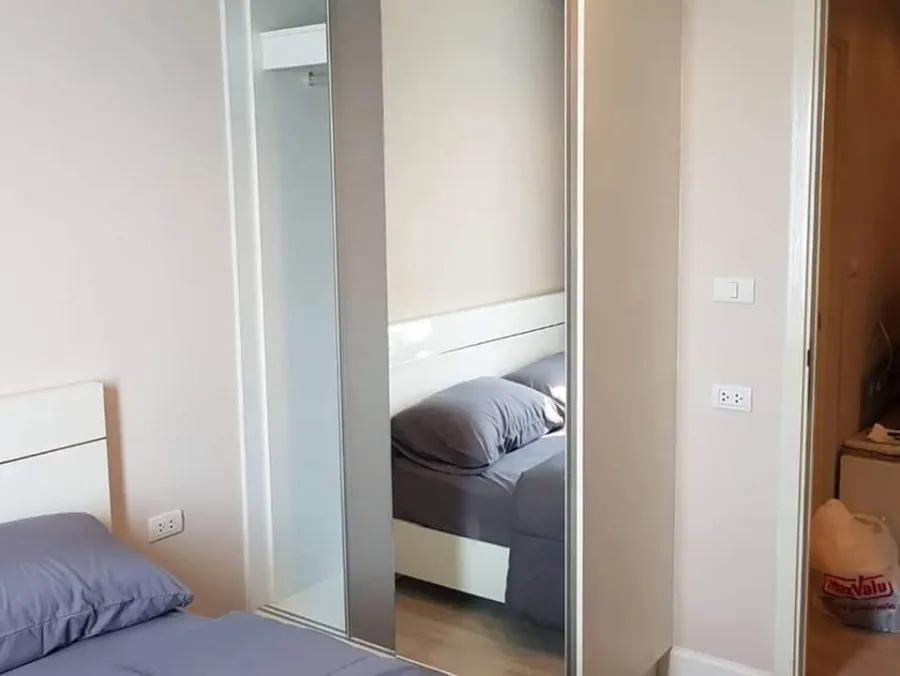Condo for rent Metroluxe Kaset, room on the side of the road, does not hit the building Comes at a very friendly price Let me tell you that you should