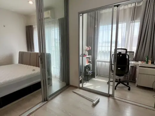 For rent: Niche Mono Sukhumvit-Poo Chao, One Bedroom Plus (with multipurpose room). Quiet and peaceful unit, not crowded. Reservation required.