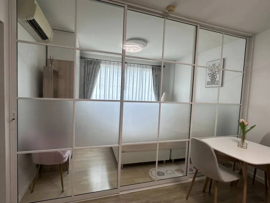 ให้เช่า D Condo Onnut-Suvarnabhumi ห้องกั้นแยกเป็นสัดส่วน แบ่งโซนชัดเจน ราคาอย่างโดน จองเลย