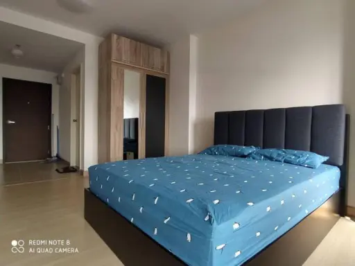 Urgent. Condo for rent Supalai Veranda Rama 9, keep your bags, city view, great atmosphere, book now.