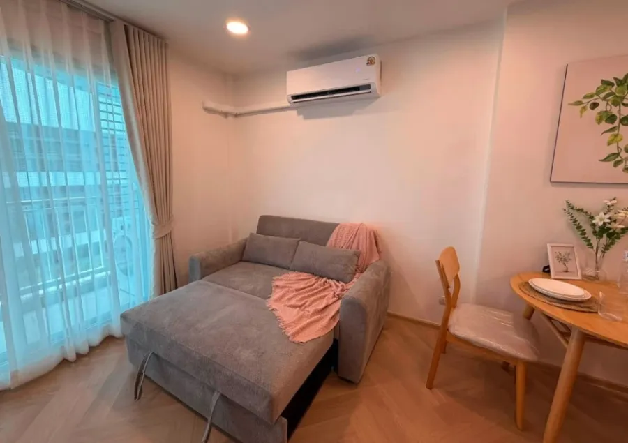 ขาย Centric Scene Sukhumvit 64 ห้องมุมกว้างขวาง ได้ความเป็นส่วนตัวสูง ตกแต่งสไตล์มินิมอลมูจิ พื้นลายก้างปลา รีบจองเลย