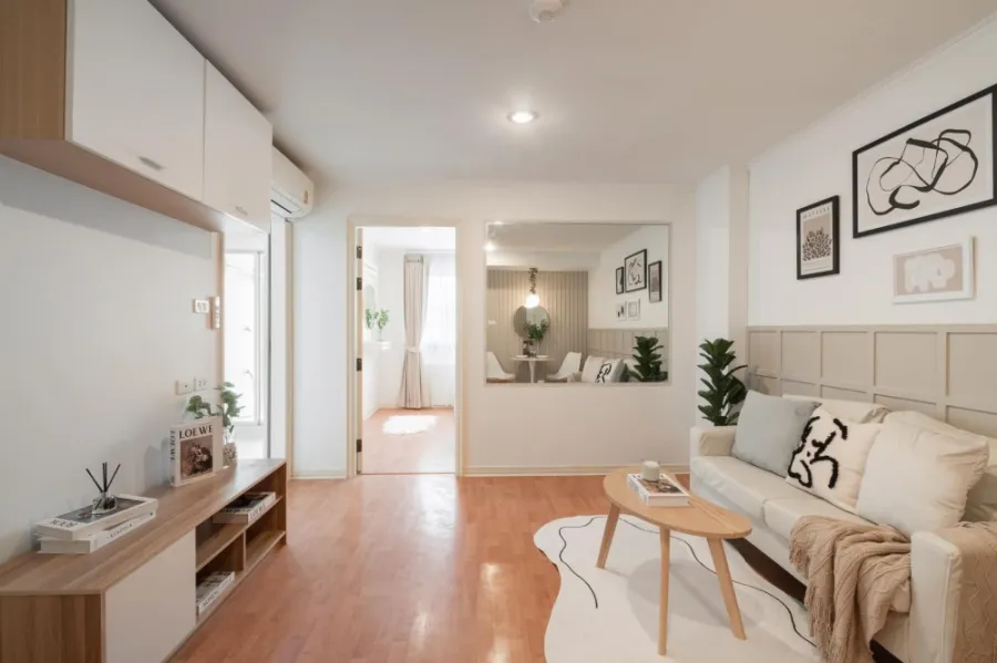 ขาย คอนโด ลุมพินี วิลล์ ศูนย์วัฒนธรรม ชั้น 6 ห้องแต่งสวย Style Minimal ราคานี้พลาดไม่ได้เด็ดขาด