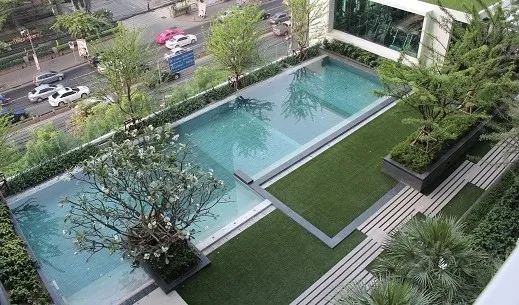 Urgent sale, The Parkland Grand Asoke-Phetchaburi, fully furnished, convenient to travel, do not hesitate, hurry