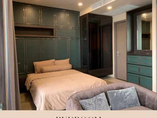 For rent Ashton Chula-Silom, beautiful room, built-in bang. Fully furnished + electrical appliances Don't be late, miss it and you'll regret it.