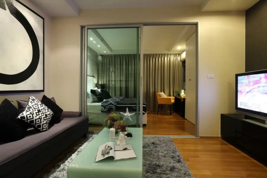 Quick sale!! Condo The Line Phahonyothin Park, 4th floor, Building A, new condition room, ready to move in, book now!!