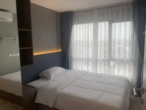For sale, for rent, The origin condo Sukhumvit 105, fully furnished, fully decorated, ready to move in, corner room, book now.