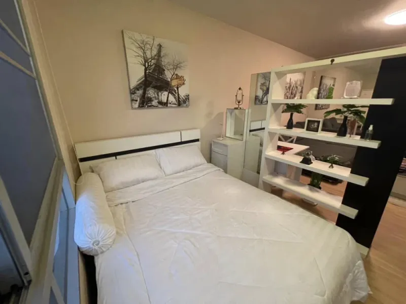 ขาย ให้เช่า Plum Condo Nawamin ชั้น 6 ห้องสวย ทำเลดี เฟอร์นิเจอร์ครบครัน ด้านขวาไม่ติดกับห้องไหน หิ้วกระเป๋าใบเดียวเข้าอยู่ได้เลย