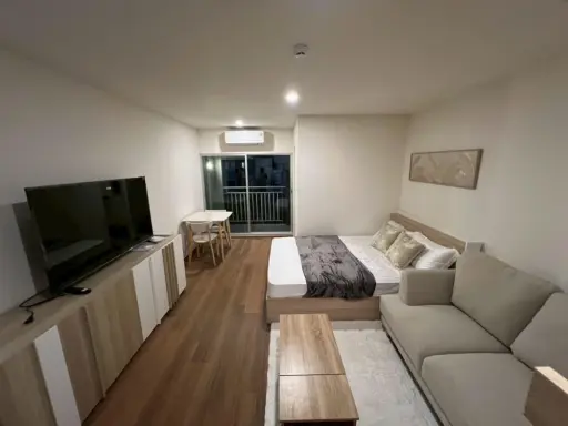 For rent Lumpini Condo Town Ekamai 48, studio room, 5th floor, fully furnished, book now.