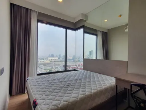 For rent M Jatujak, high floor, new room, fully furnished, ready to move in. If interested, hurry and reserve first.