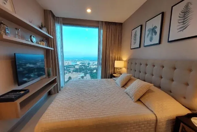 ขาย The Riviera Wong Amat Beach ชั้น 32 ห้องมุม แต่งครบ น่าอยู่ สนใจจองเลย
