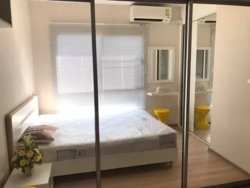 Urgent for rent !! Plum Condo Bangyai Station, full of electrical appliances And furniture. Book now !!