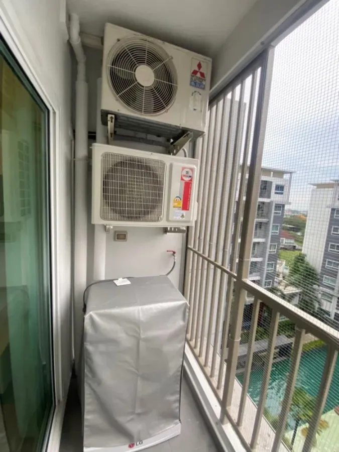 ให้เช่า The Trust Condo Nakornpathom 1 ห้องนอน 1 ห้องน้ำ เฟอร์ครบครัน วิวสระว่ายน้ำ ไม่จองไหวหรอ