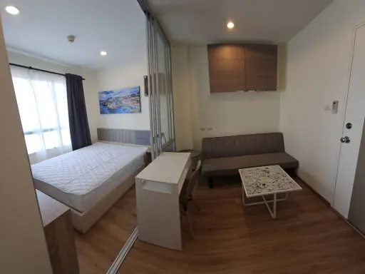 For rent: Lumpini Ville On Nut 46, outside view, good atmosphere, quiet, good breeze, good view, quality society