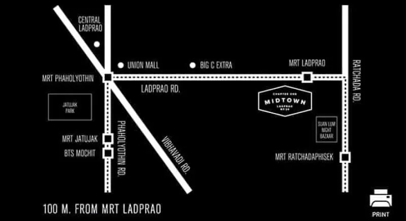 เช่าถูกมากก!! ใกล้ห้างสพรรสินค้า ใกล้รถไฟฟ้า สะดวกครบที่นี่ Chapter One Midtown Ladprao24