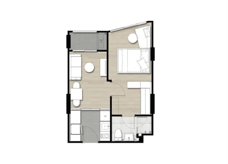 ให้เช่า The Nest Sukhumvit 71 ห้อง One Bed ออกแบบตกแต่ง ทั้งห้อง ใช้ของคุณภาพมากๆ รีบจองเลย