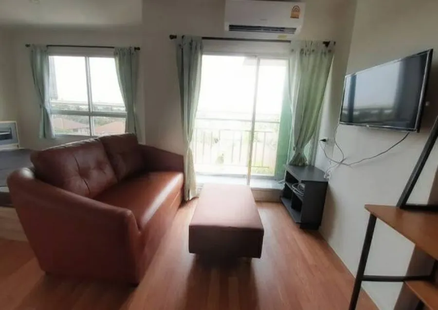For rent, Lumpini Ville, Phranangklao-Riverview, 5th floor, new room, good view, fully furnished, very beautiful