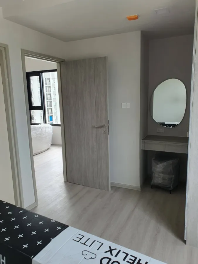 For rent: COBE Ratchada Rama 9, 25th floor, corner unit, fully furnished. Book now!