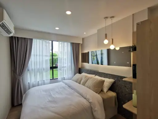 Down payment sale, Flexi Suk Sawat, 4th floor, not very high, with a beautiful view, plus furniture and kitchen set, don't just look. images