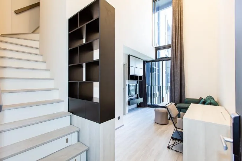 ให้เช่า the line sukhumvit 101 duplex style ขนาด 43 ตร.ม. ห้องสวย เฟอร์ครบ วิวดี ย้ายเลยอย่ารีรอ