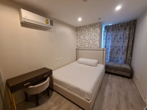 Condo for rent Ideo Mobi Charan-Interchange. Pool view, garden view, fully furnished, book now.