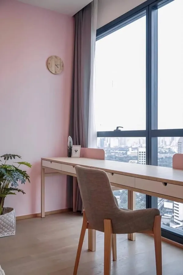Ashton Chula-Silom for rent, high floor, beautiful view, very nice decorated room It's worth buying for investment or living by yourself. Book now.