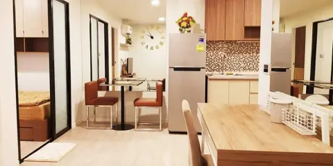 ห้อง 2 นอน น่ารักมุ้งมิ๊ง น่าอยู่น่าย้าย อยู่ได้ 1-3 คน ที่ Kave Condo ห้องสวยพร้อมเข้าอยู่ทุกอย่างใ