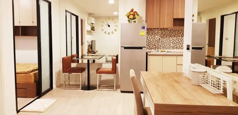 ห้อง 2 นอน น่ารักมุ้งมิ๊ง น่าอยู่น่าย้าย อยู่ได้ 1-3 คน ที่ Kave Condo ห้องสวยพร้อมเข้าอยู่ทุกอย่างใ
