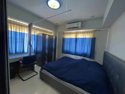 ขาย แฮปปี้ คอนโด หลักสี่-ดอนเมือง ห้องแต่งเรียบง่าย เฟอร์นิเจอร์ครบจบที่เดียว มาแต่ตัวอยู่ได้เลย