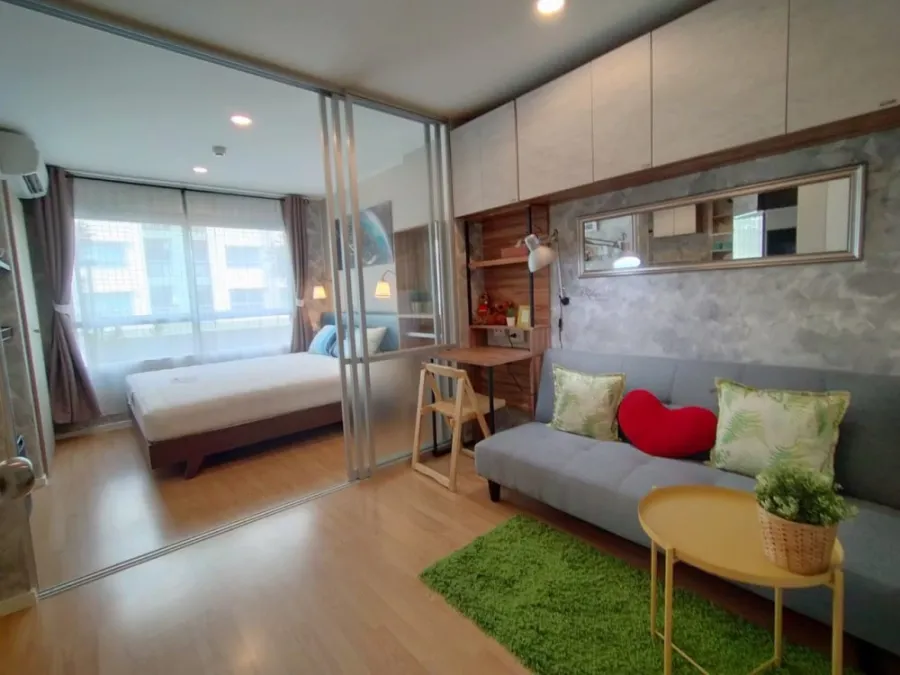 ให้เช่า คอนโด ลุมพินี วิลล์ อ่อนนุช 46 ห้อง Studio ชั้น 2 วิวสวน ตกแต่งพร้อมอยู่ ห้ามพลาด!