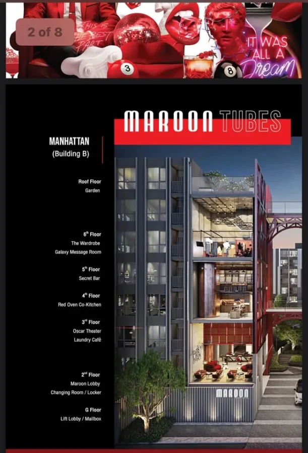 ขายดาวน์ Maroon Ratchada 32 Layout ห้องดีมาก ไม่วุ่นวาย มี walk-in closet ในห้องนอน ห้ามพลาด