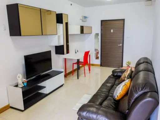 1 bedroom, size 46.5 sq.m., fully furnished, ready to move in, 14th floor, Supalai Park condo Ratchaphruek-Petchkasem