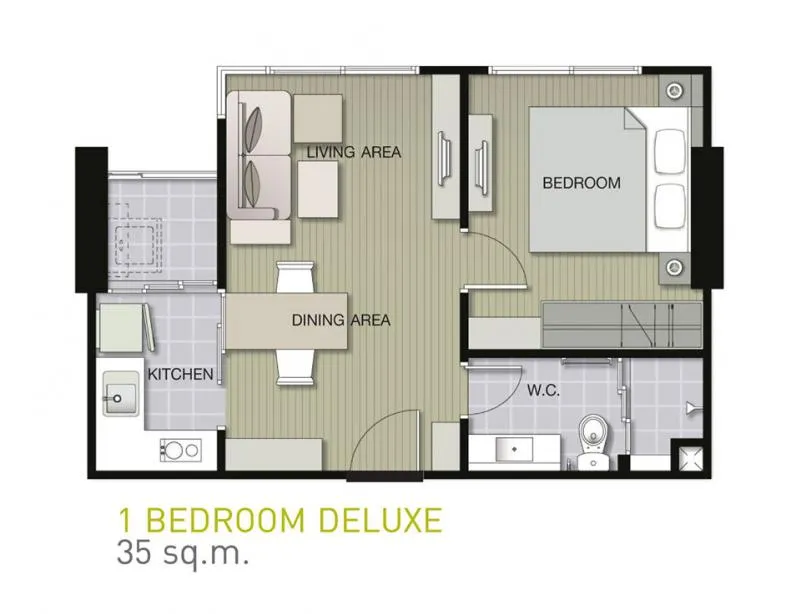 Sale U Delight Residen Pattanakarn - Thonglor Size 35 sq m, 20th floor, good view, ready to move in.