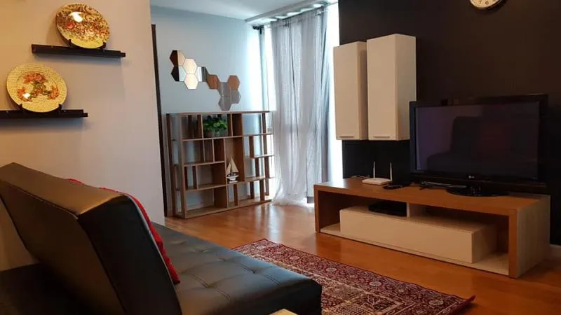 Abstracts Phahonyothin Park for rent, corner room, fully furnished, beautiful, 1 bedroom, 45 sq m. Very big room, like it, hurry up!