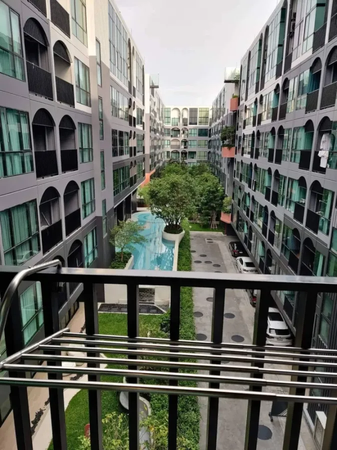 For rent, Kave Salaya, 5th floor, swimming pool view, fully furnished, book now, don't miss out.