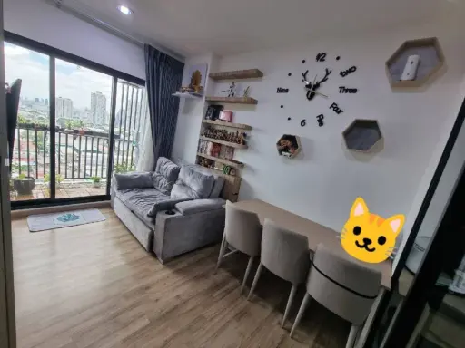 For Sale Niche Mono Charoennakorn 2 bedrooms Chao Phraya River view. Complete with furniture and electrical appliances. Buy it now.