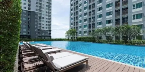 ให้เช่า คอนโด แอสปาย เอราวัณ ขนาด 33 ตร.ม. ชั้น 8 วิวสระ แบบนี้ต้องจอง