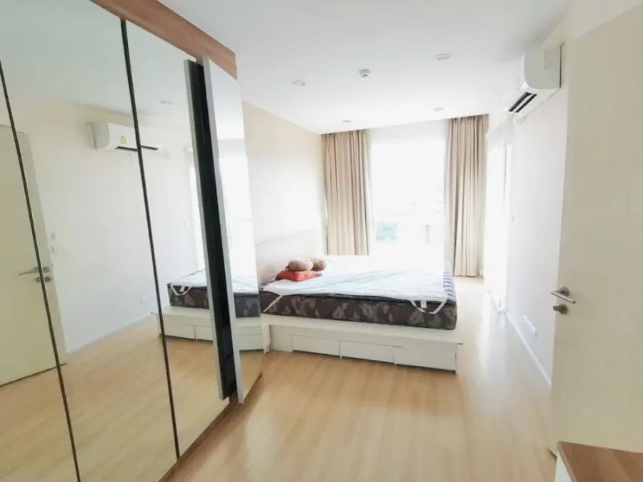 For rent: Happy Condo Lat Phrao 101, room in comfortable color tones. I'm already comfortable. You can just come in and stay.