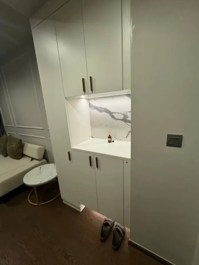 For rent IDEO Q Sukhumvit 36 ห้องตกแต่ง Build in ทั้งห้อง ชั้น 17 ได้วิวสูง ต้องจองเลยจ้า อย่ารอ
