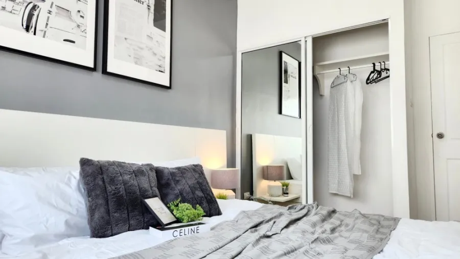 Condo for sale, A Space Sukhumvit 77, decorated in tone-controlled colors, open, fully furnished, reserve first, own first.