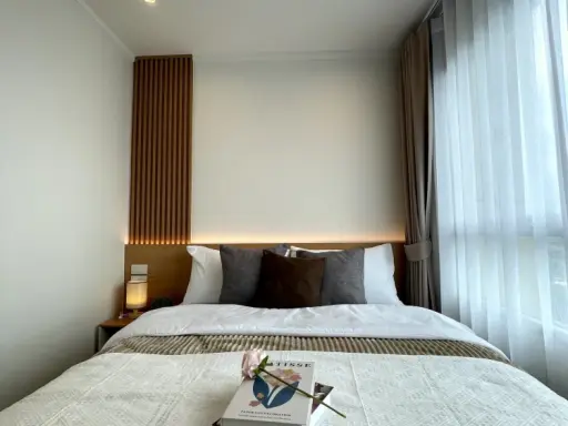 Selling Lumpini Ville Lasalle-Barring, 17th floor, unobstructed view, fully furnished. Book now!