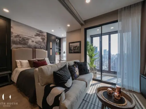 Condo for rent, Ashton Chula - Silom, like a 5-star hotel, high floor, beautiful view, beautiful room, express