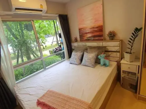 ห้องแต่งสวยมากก ชั้น1 ได้วิวสระว่ายน้ำ ห้องแบบนี้จองเลยที่ Plum Condo Rangsit Alive 2 ให้เช่า images