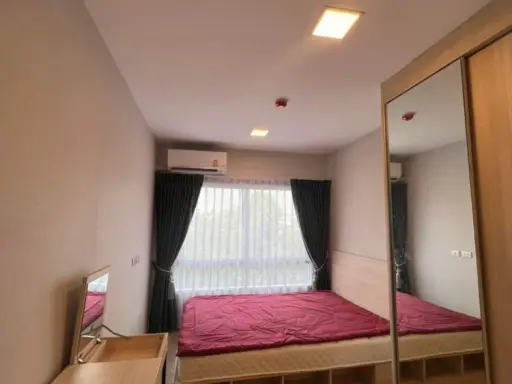 For rent: Plum Condo Rangsit Alive Phase 1, fully furnished. Electrical appliances ready to use This price must be reserved.