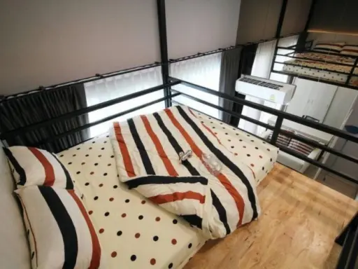 Noble Revolve Ratchada II for sale, brand new room, very beautiful, next to the Cultural Center MRT station, excellent location