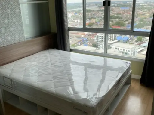 For sale: Lumpini Ville Chaengwattana-Pak Kret, 23rd floor, complete with furniture and electrical appliances. Book now.