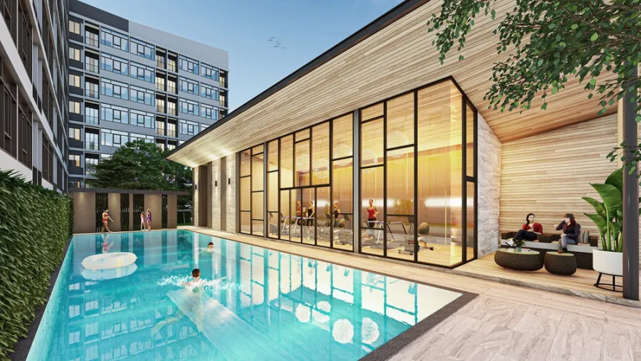 ขาย ให้เช่า The Indeed Condo Amata ห้องมุม น่าอยู่มาก!