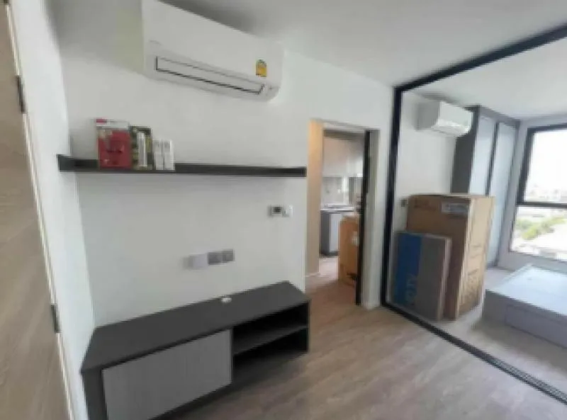 Urgent sale!! Condo Atmoz Ladprao 15, corner room, Building A, view overlooking the Elephant Building, fully furnished, ready to move in, book now!!
